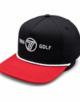 7 Iron Country Club Rope Hat (Black & Red)