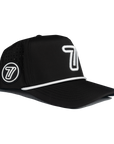 Performance Rope 5 Panel Snapback (Black)