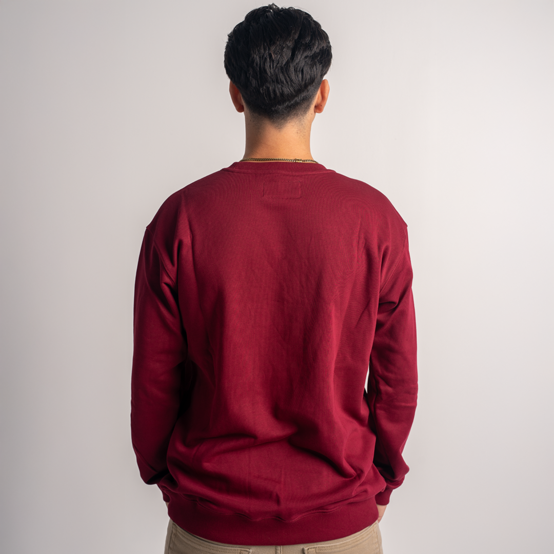 7 Iron Maroon Crewneck