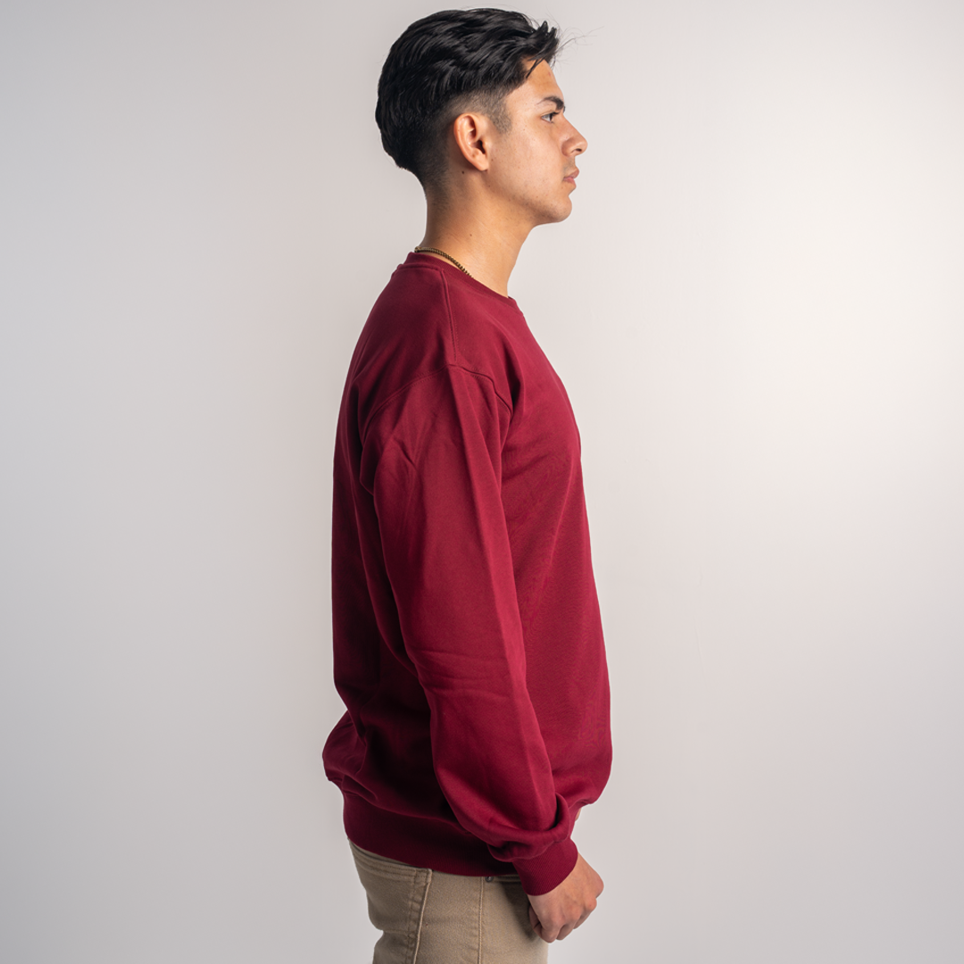 7 Iron Maroon Crewneck
