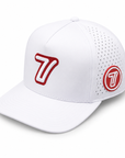 Triple 7 Hat (Wht/Red)