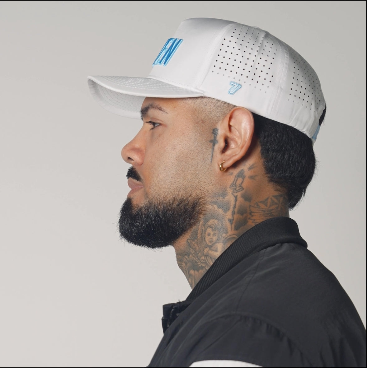 7 Iron Golf Performance Hat (Baby Blue)