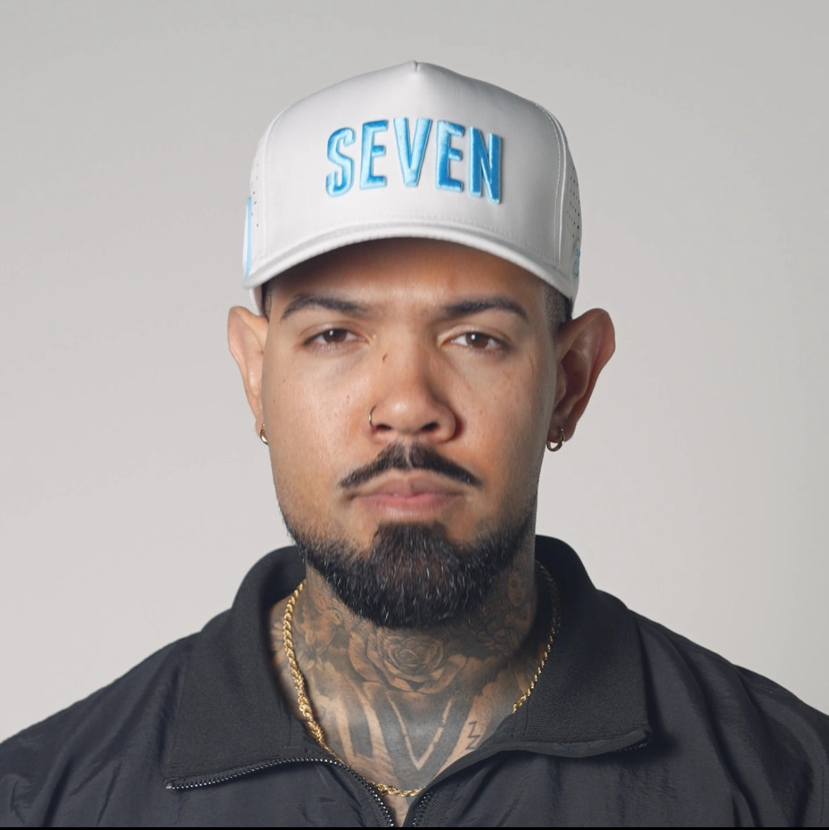 7 Iron Golf Performance Hat (Baby Blue)