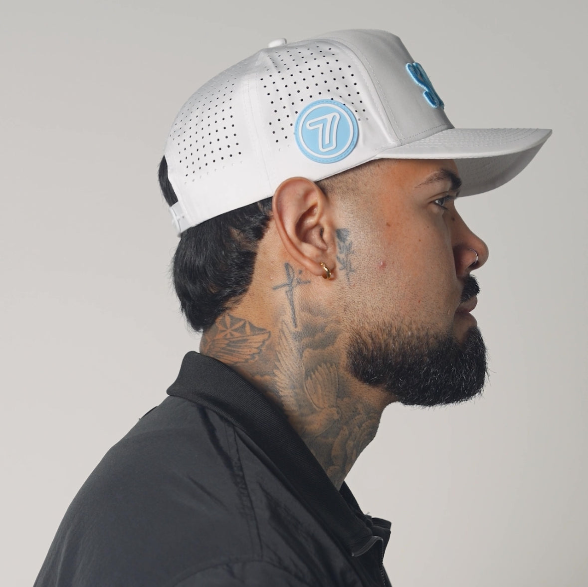 7 Iron Golf Performance Hat (Baby Blue)