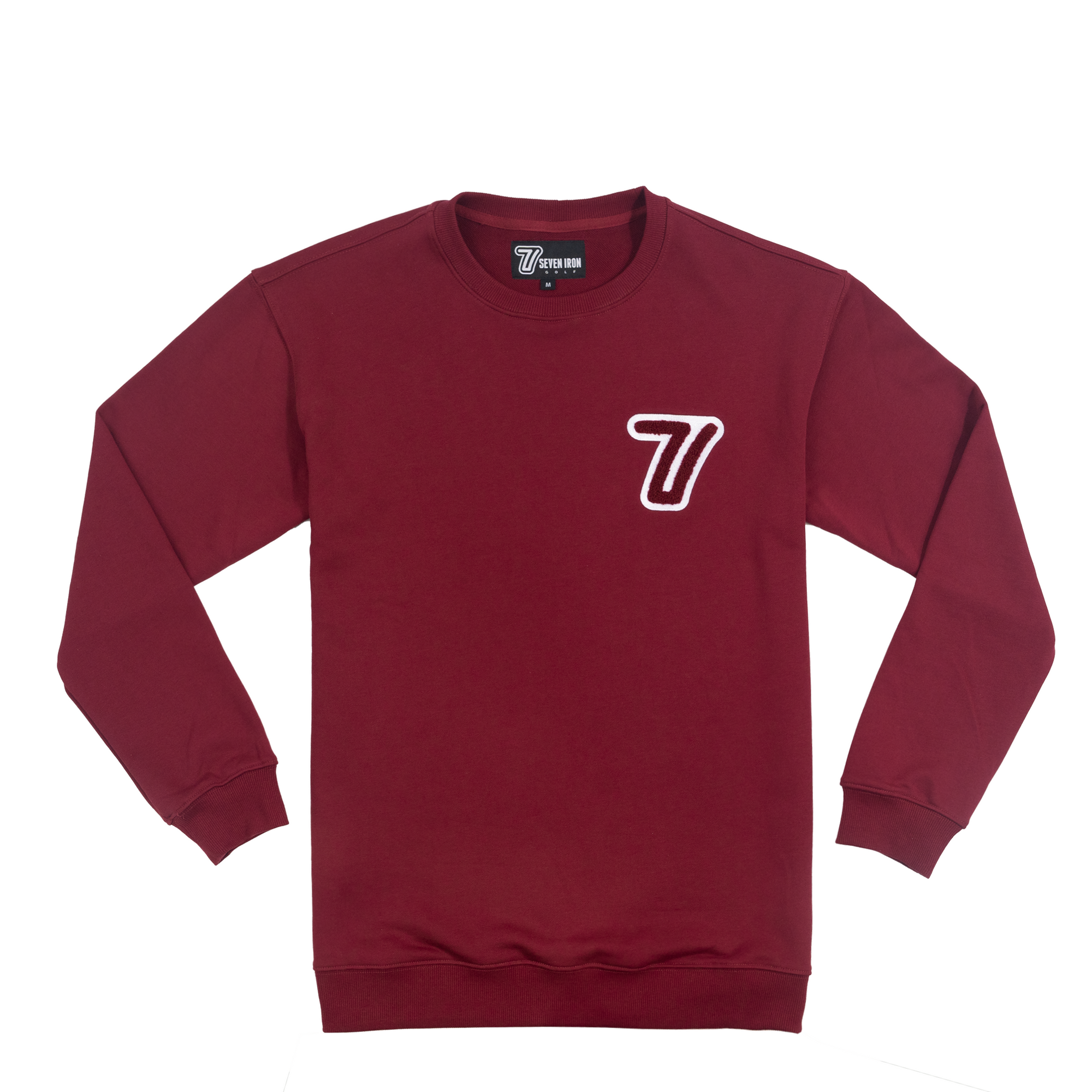 7 Iron Maroon Crewneck
