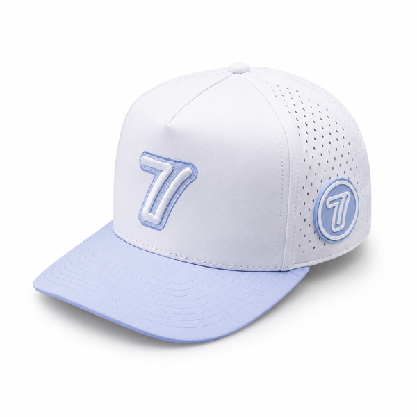 Triple 7 Hat (Cloud Blue) – 7 Iron Golf