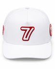 Triple 7 Hat (Wht/Red)