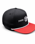 7 Iron Country Club Rope Hat (Black & Red)
