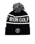 7 Iron Black Pom Beanie