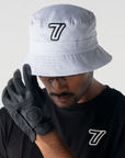 7 Iron White Bucket Hat