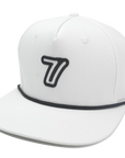 7 Iron Golf Essential Rope Hat (White)