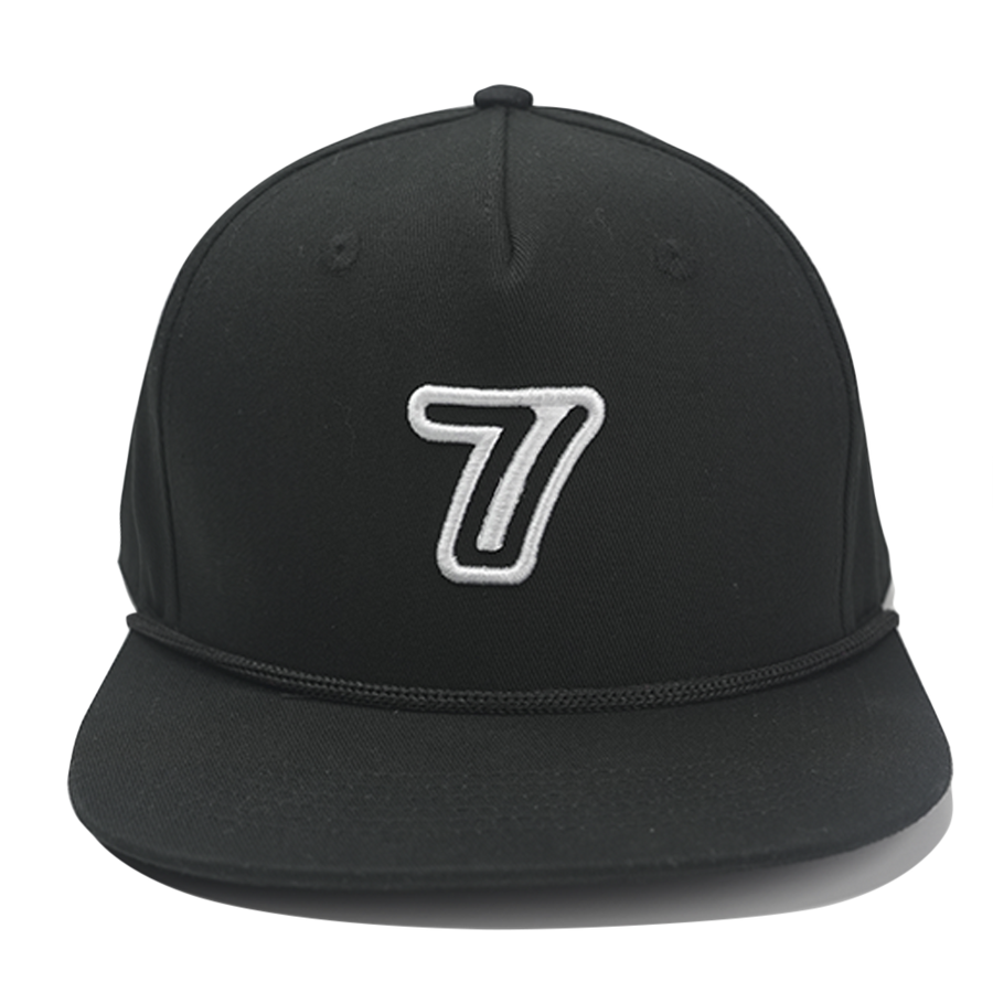 7 Iron Golf Essential Rope Hat (Black)