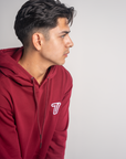 7 Iron Maroon Hoodie