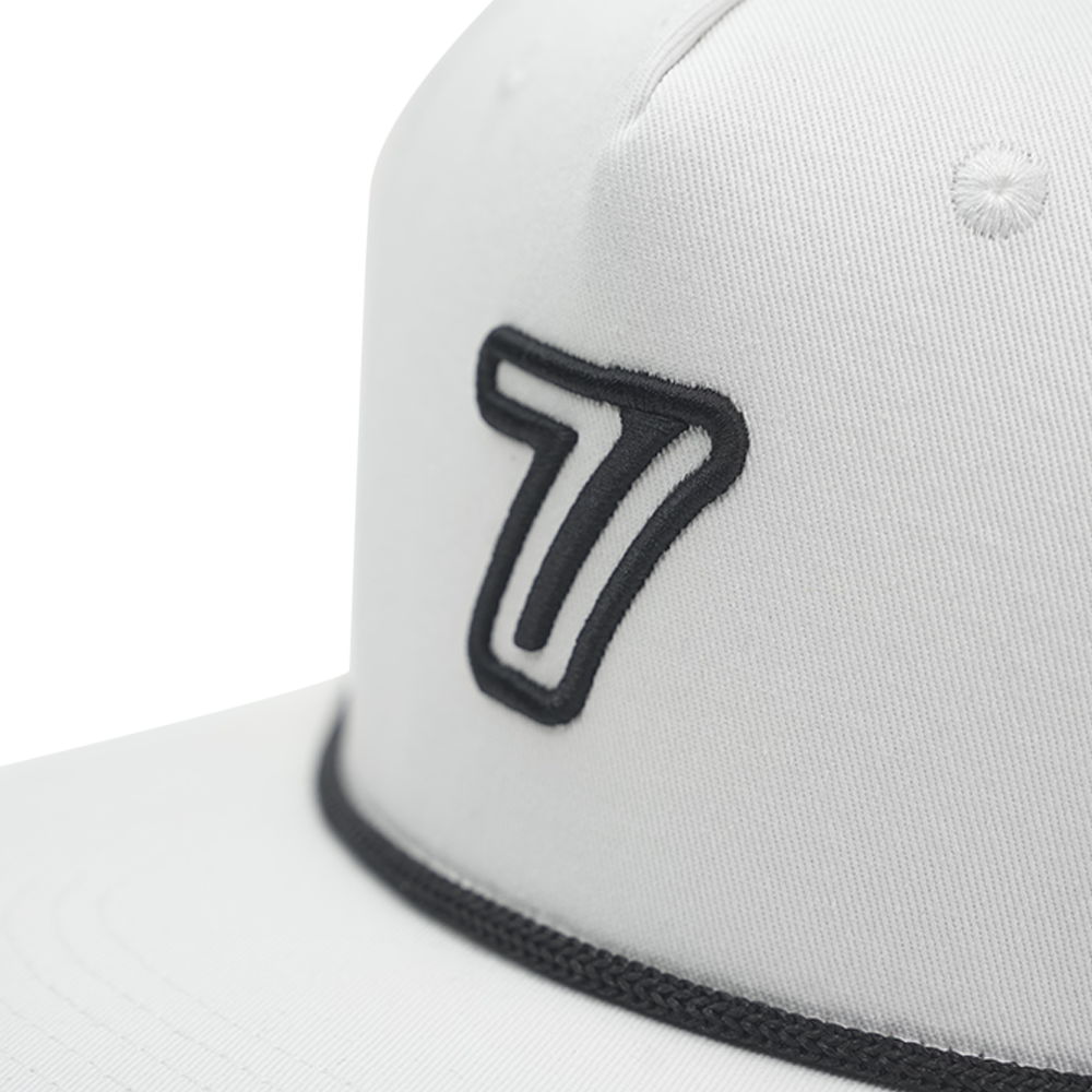 7 Iron Golf Essential Rope Hat (White)